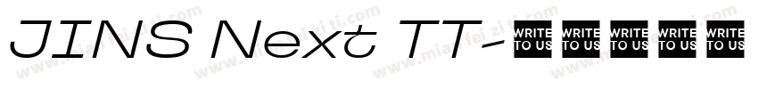JINS Next TT字体转换